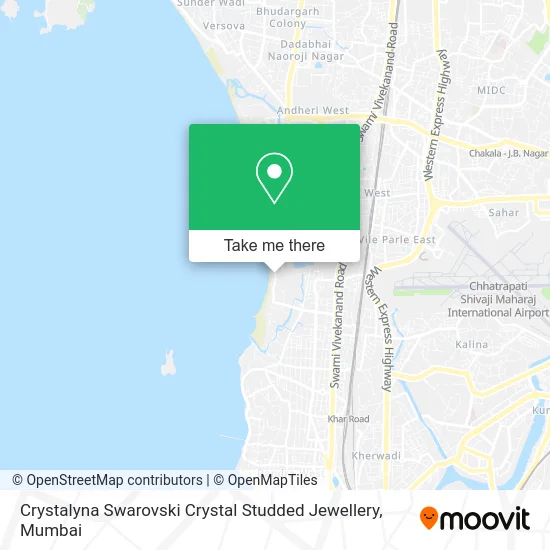 Crystalyna Swarovski Crystal Studded Jewellery map