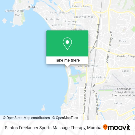 Santos Freelancer Sports Massage Therapy map