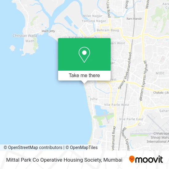Mittal Park Co Operative Housing Society map