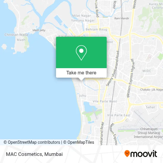 M A C Cosmetics map