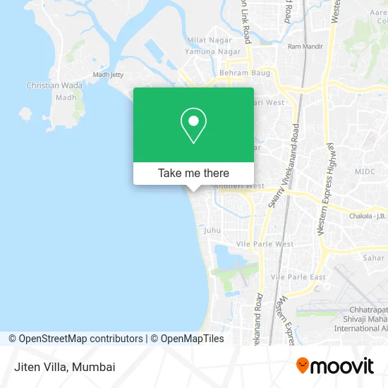 Jiten Villa map