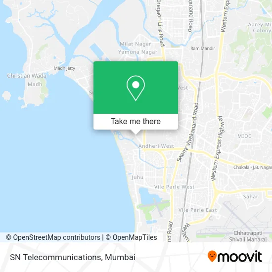 SN Telecommunications map