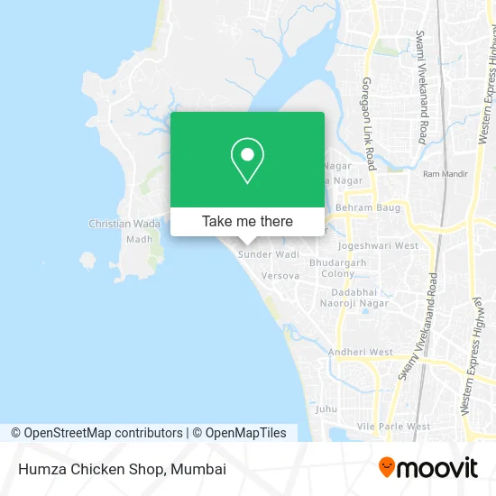 Humza Chicken Shop map