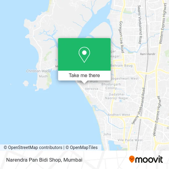 Narendra Pan Bidi Shop map