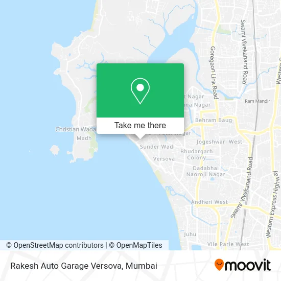 Rakesh Auto Garage Versova map