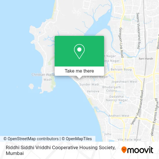 Riddhi Siddhi Vriddhi Co Operative Housing Society map