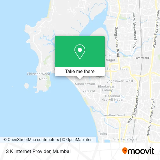S K Internet Provider map