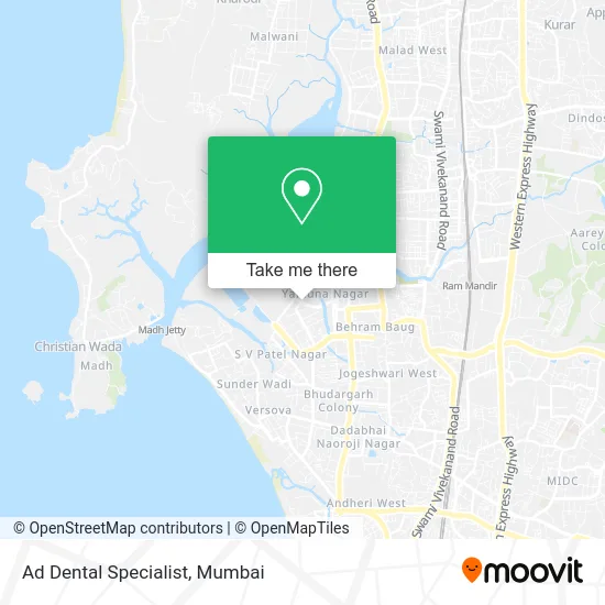 Ad Dental Specialist map