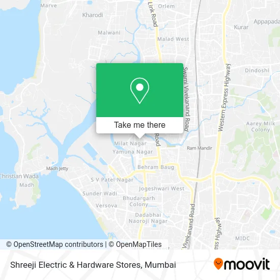 Shreeji Electric & Hardware Stores map