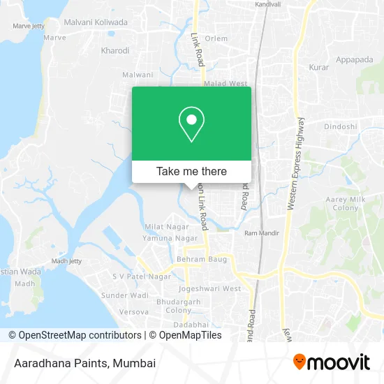 Aaradhana Paints map