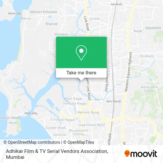 Adhikar Film & TV Serial Vendors Association map