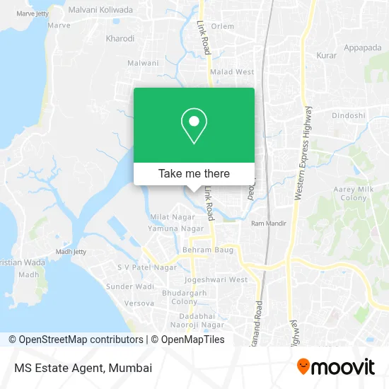 MS Estate Agent map