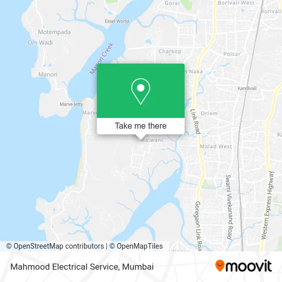 Mahmood Electrical Service map