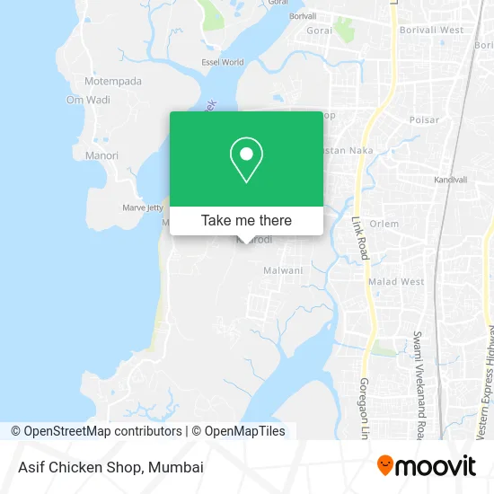 Asif Chicken Shop map