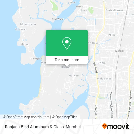 Ranjana Bind Aluminum & Glass map
