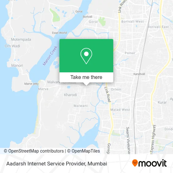 Aadarsh Internet Service Provider map