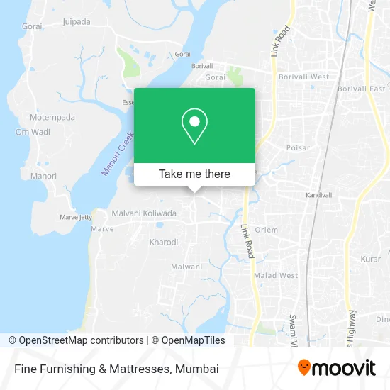 Fine Furnishing & Mattresses map