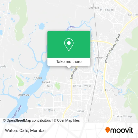 Waters Cafe map