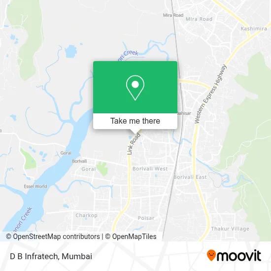 D B Infratech map