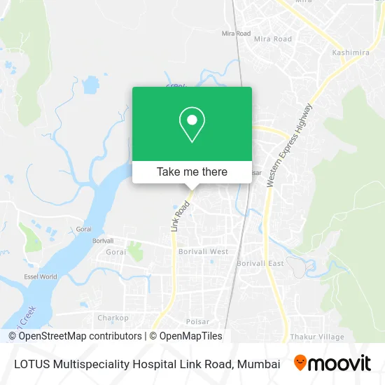 LOTUS Multispeciality Hospital Link Road map