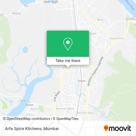 Arfa Spice Kitchens map