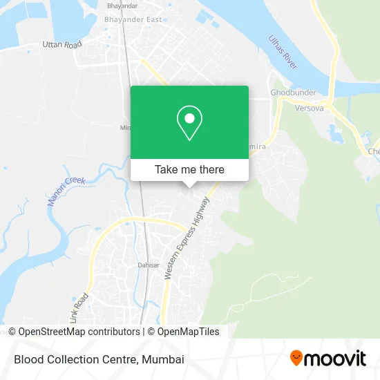 Blood Collection Centre map