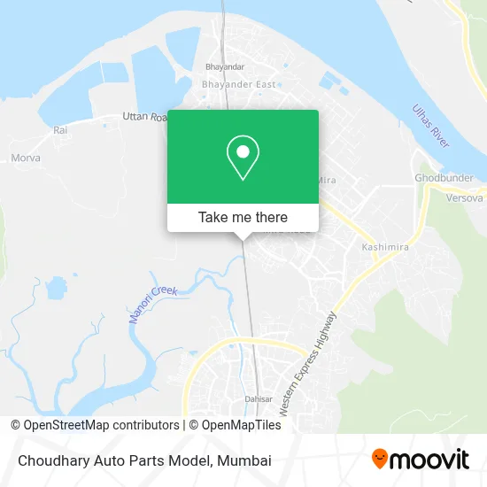 Choudhary Auto Parts Model map