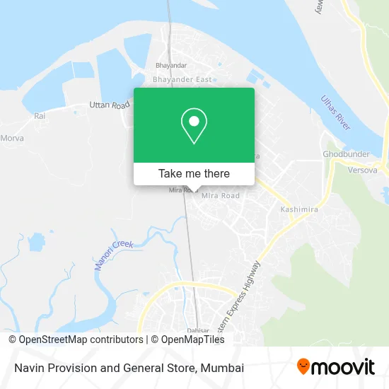 Navin Prov and Gen Store map