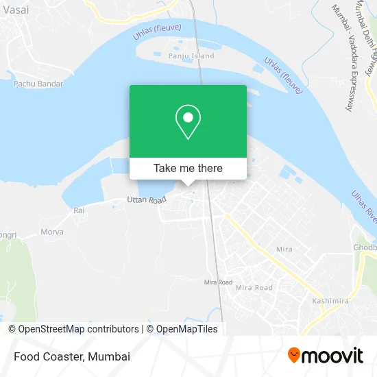 Food Coaster map