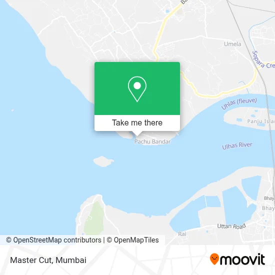 Master Cut map