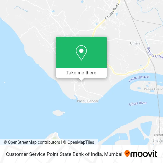 Customer Service Point State Bank of India map