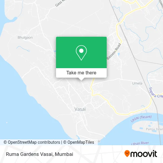 Ruma Gardens Vasai map