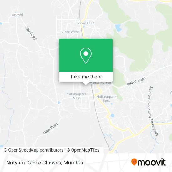 Nrityam Dance Classes map