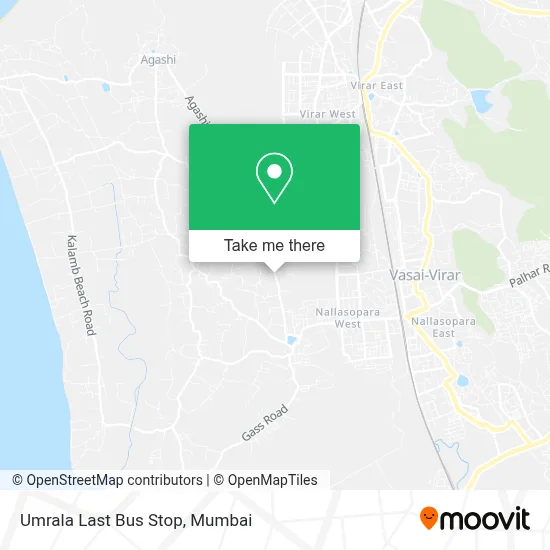 Umrala Last Bus Stop map
