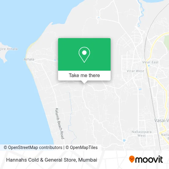 Hannahs Cold & General Store map