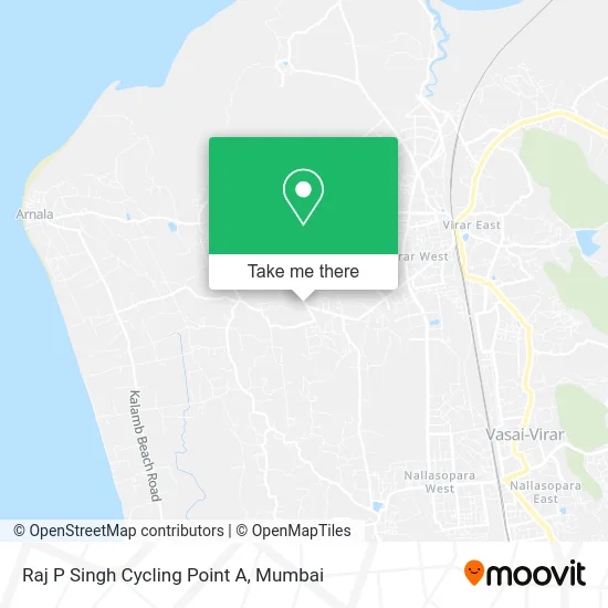 Raj P Singh Cycling Point A map