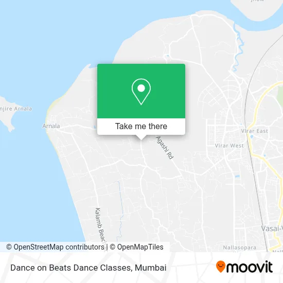 Dance on Beats Dance Classes map