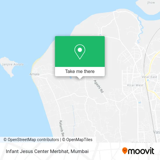 Infant Jesus Center Merbhat map