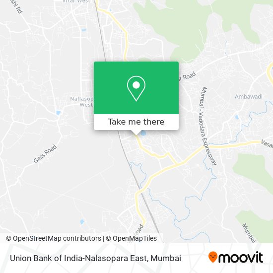 Union Bank of India-Nalasopara East map