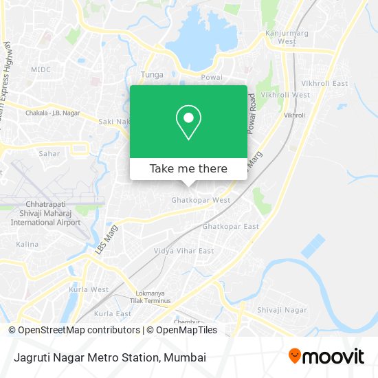 Jagruti Nagar Metro Station map