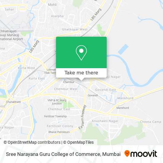 Sree Narayana Guru College of Commerce map