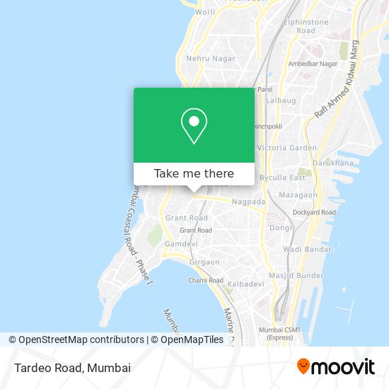 Tardeo Road map