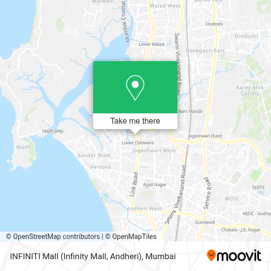 INFINITI Mall (Infinity Mall, andheri) map