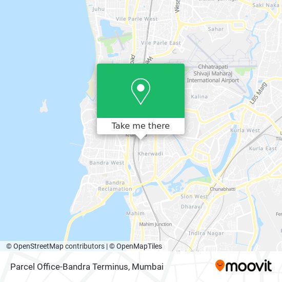 Parcel Office-Bandra Terminus map