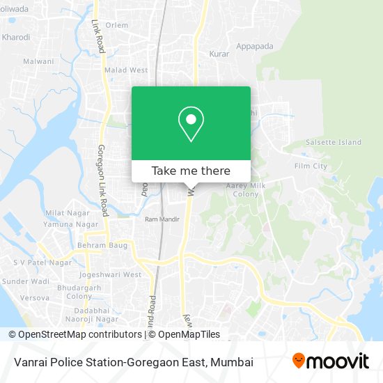 Vanrai Police Station-Goregaon East map