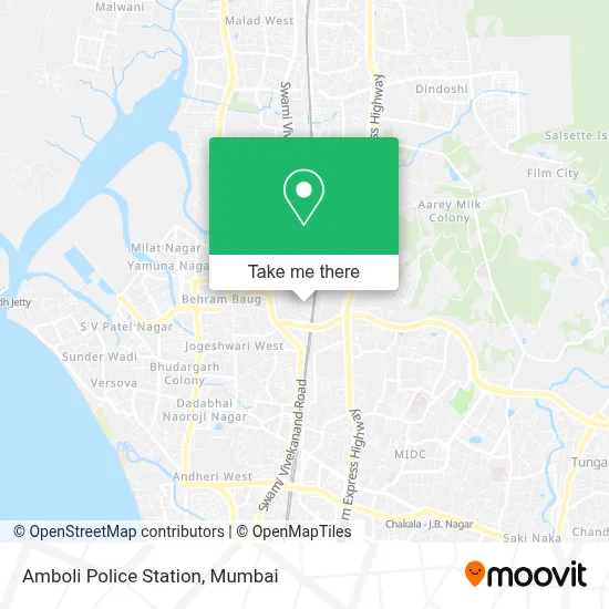 Police Station-Amboli map