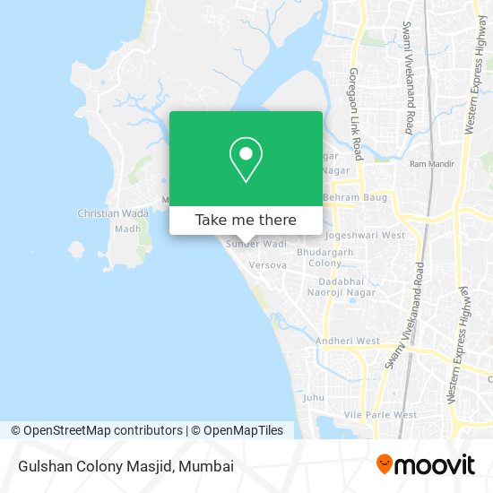 Gulshan Colony Masjid map