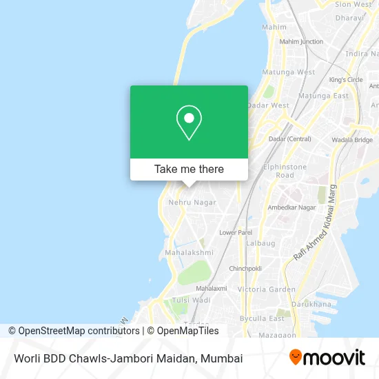 Worli BDD Chawls-Jambori Maidan map