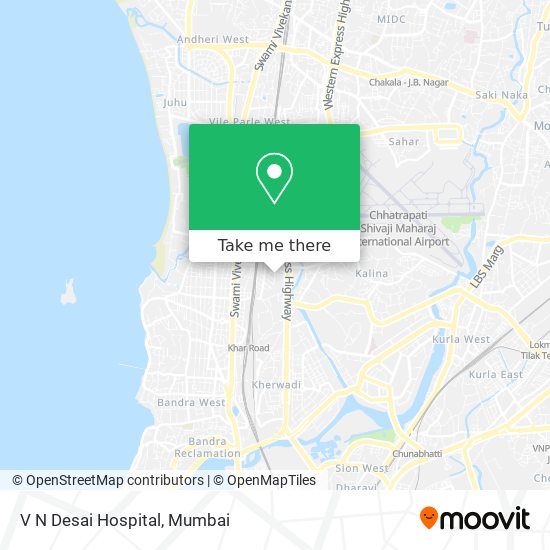 V N Desai Hospital map