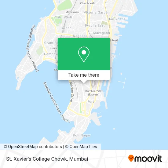 St Xaviers College Chowk map
